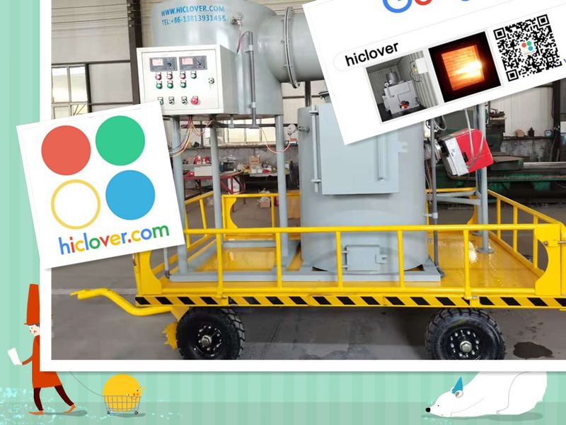 Skid-Mounted Incinerator-Indicates incinerators mounted on skids for easy transport