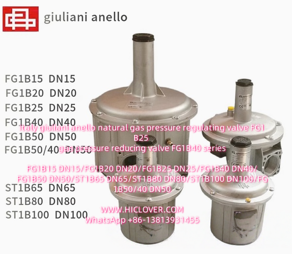Italy giuliani anello natural gas pressure regulating valve FG1B25 gas pressure reducing valve FG1B40 series