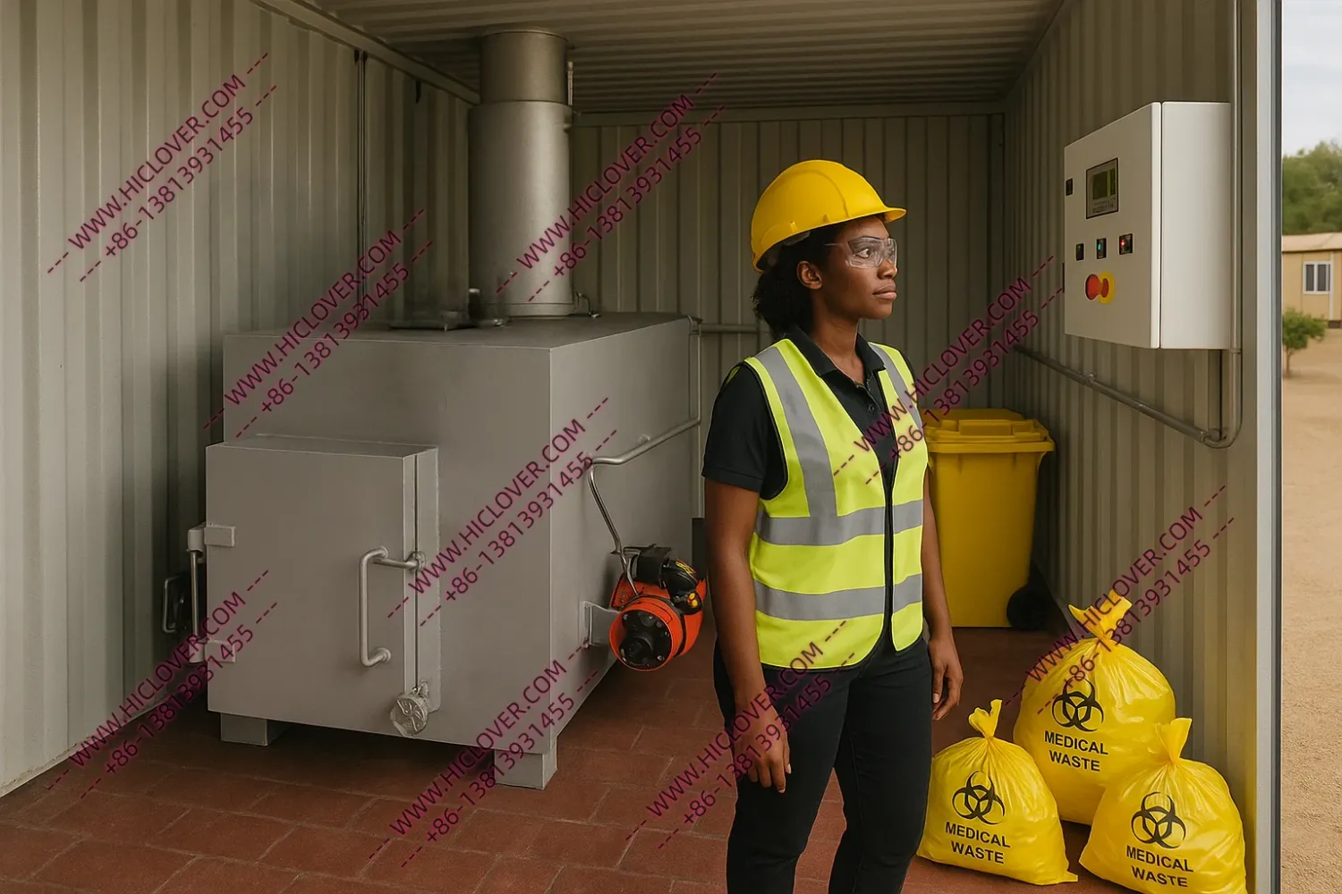 HICLOVER TS50 Containerized Mobile Incineration System with Wet Scrubber