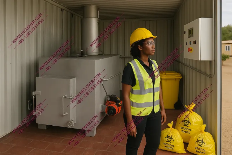 HICLOVER TS50 Containerized Mobile Incineration System with Wet Scrubber