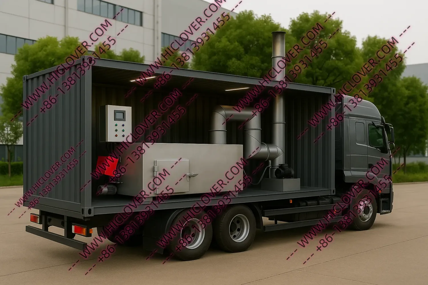 HICLOVER Integrated 50–100kg/hour Incinerator System