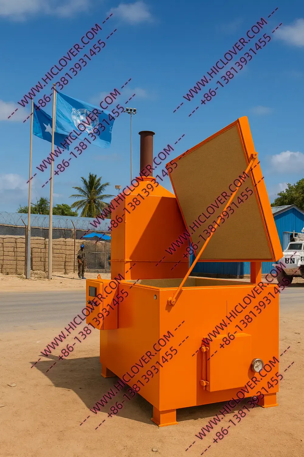 Top-Loading Incinerators by HICLOVER – High-Efficiency, Automated, and Ready for Containerized or Mobile Deployment