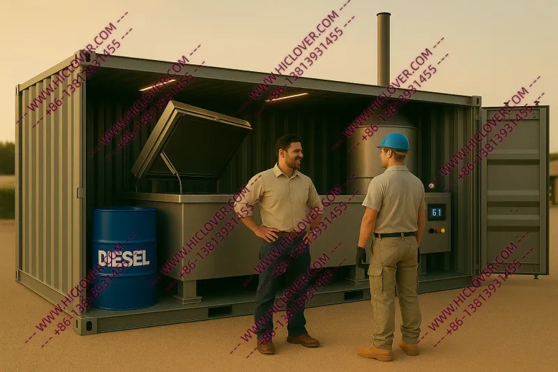 HICLOVER Top-Loading, Containerized &amp; Mobile Incinerators (300–500 kg/hour): A Fully Integrated, Ready-to-Deploy Waste Destruction Solution