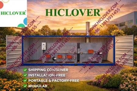 40-Foot Container Plug-and-Play HICLOVER Incinerator