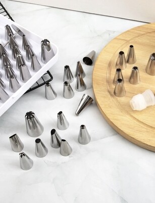 55 pipping nozzles - ٥٥ قمع لتزيين الكيك
