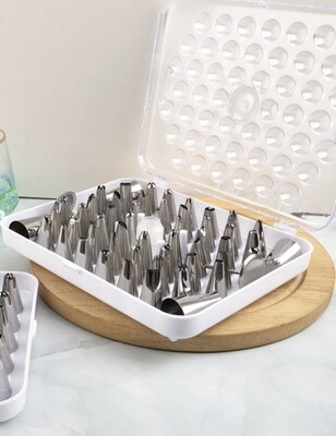 55 pipping nozzles - ٥٥ قمع لتزيين الكيك