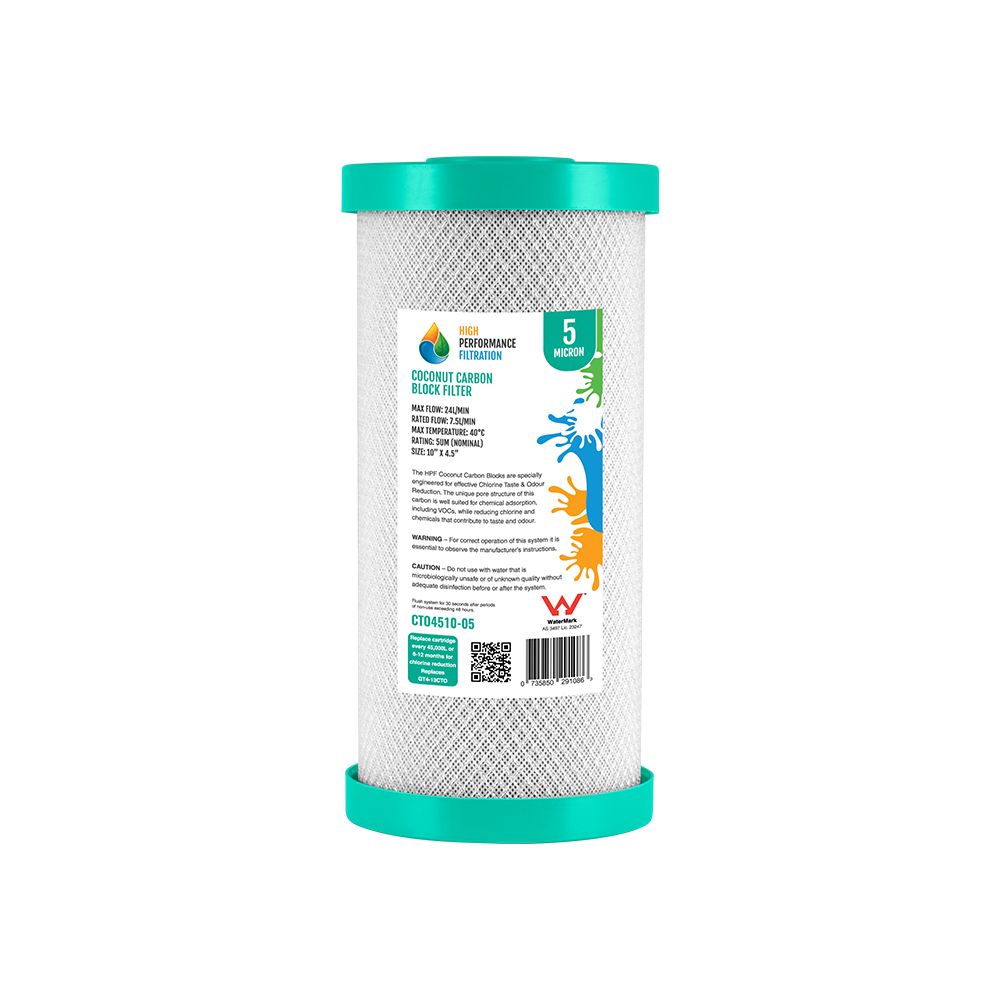 5 Micron Activated Carbon Block Filter 10" x 4.5"
