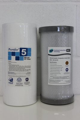 Twin Whole House 10 x 4.5 Filter Replacement Set - For RAIN Water