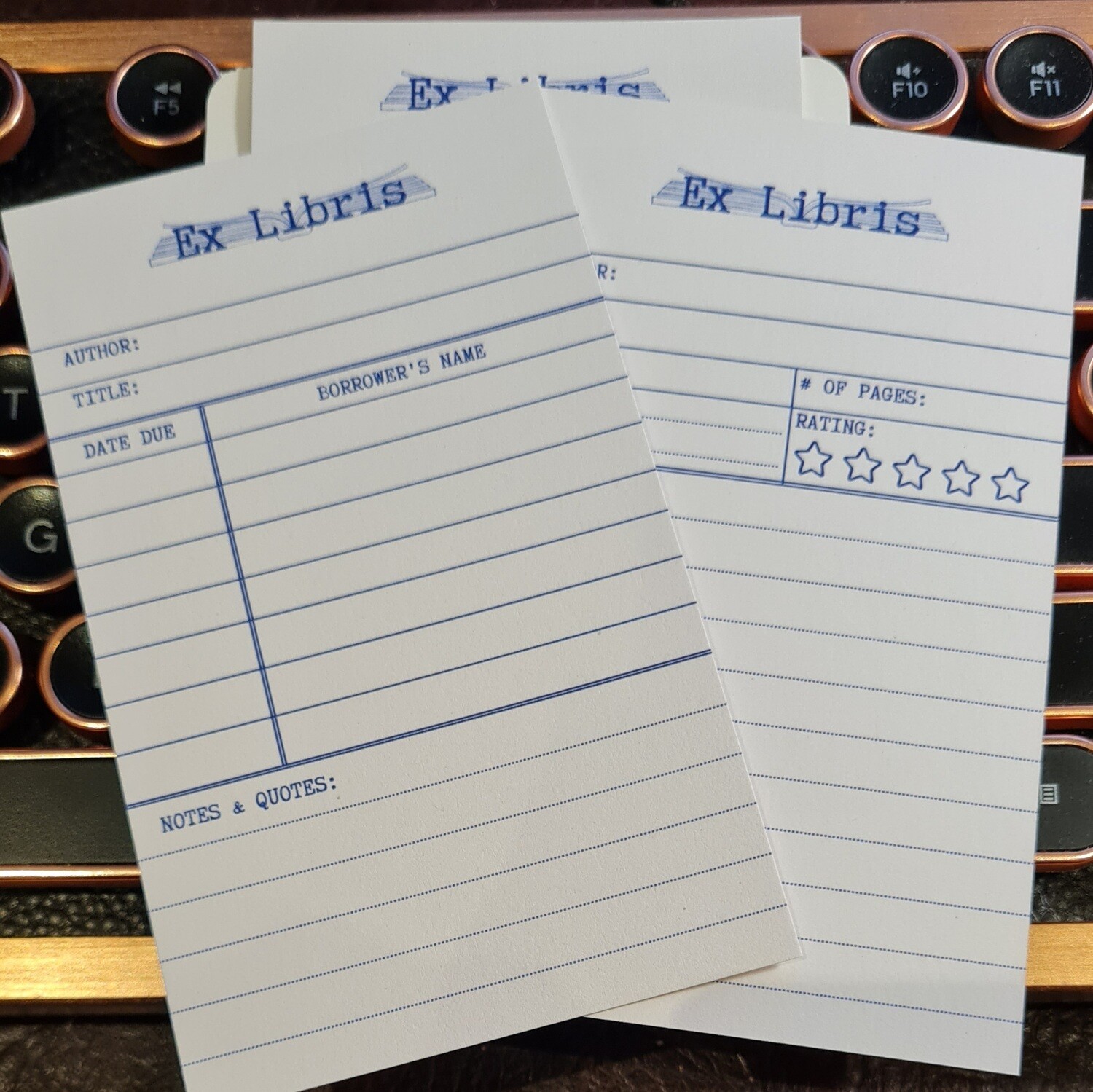 Ex Libris - Library Catalogue Review Cards