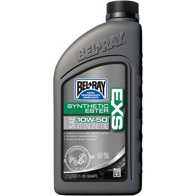 BEL-RAY
EXS SYNTHETIC ESTER 4-STROKE ENGINE OIL 10W-50 1 LITER