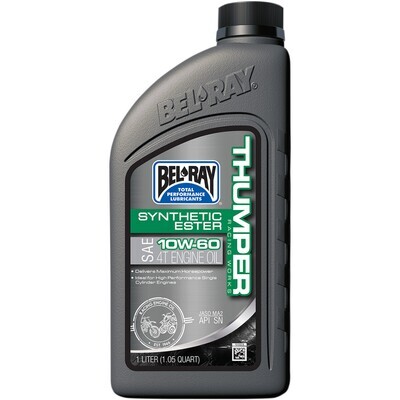 BEL-RAY
BEL-RAY WORKS THUMPER RACING SYNTHETIC ESTER 4-STROKE ENGINE OIL 10W60, 1L