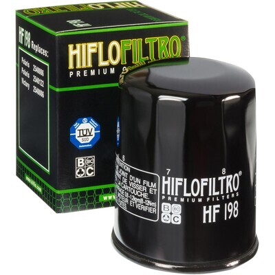 HF198 HIFLOFILTRO
OIL FILTER SPIN-ON PAPER GLOSSY BLACK