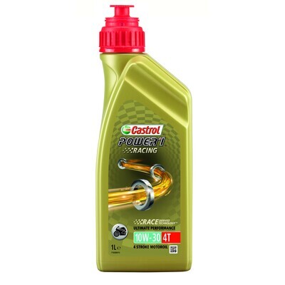 CASTROL
POWER 1 RACING 4-STROKE SAE 10W30 PARTLY SYNTHETIC 1 LITER