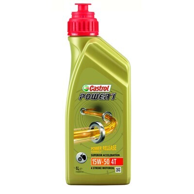CASTROL
POWER 1 4-STROKE SAE 15W50 PARTLY SYNTHETIC 1 LITER