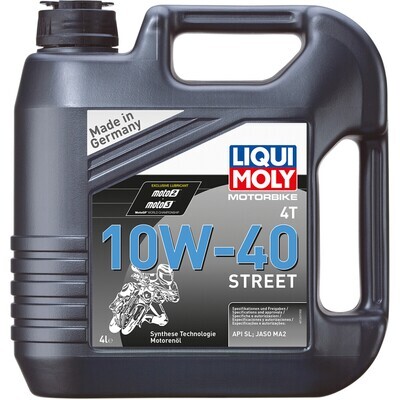 LIQUI MOLY
ENGINE OIL MOTORBIKE 4T 10W40 SYNTHETIC TECHNOLOGY 4 LITER