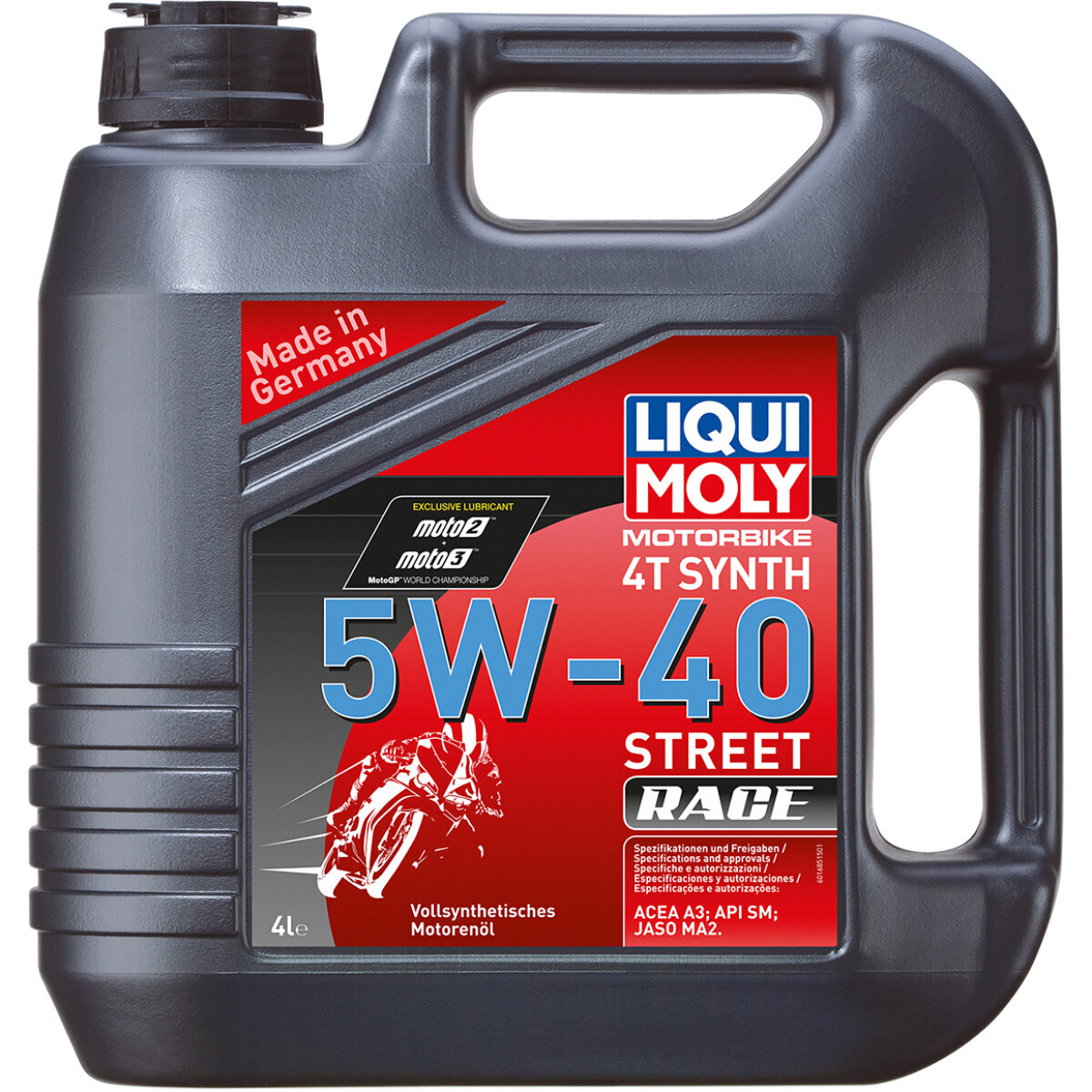 LIQUI MOLY
ENGINE OIL MOTORBIKE 4T 5W40 FULLY SYNTHETIC 4 LITER