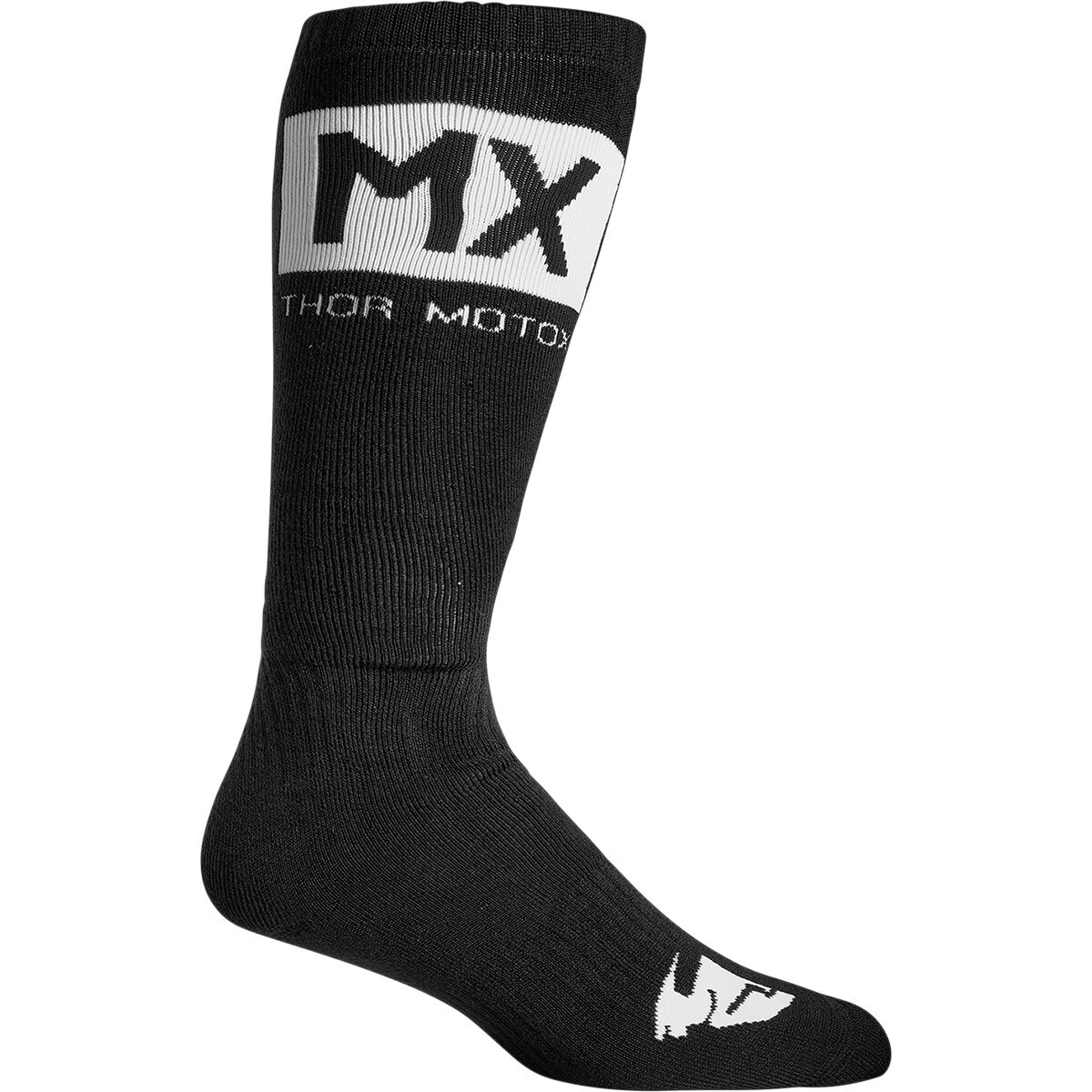 THOR
Youth MX Solid Socks - Black/White - Size 1-7 (EU32-39)