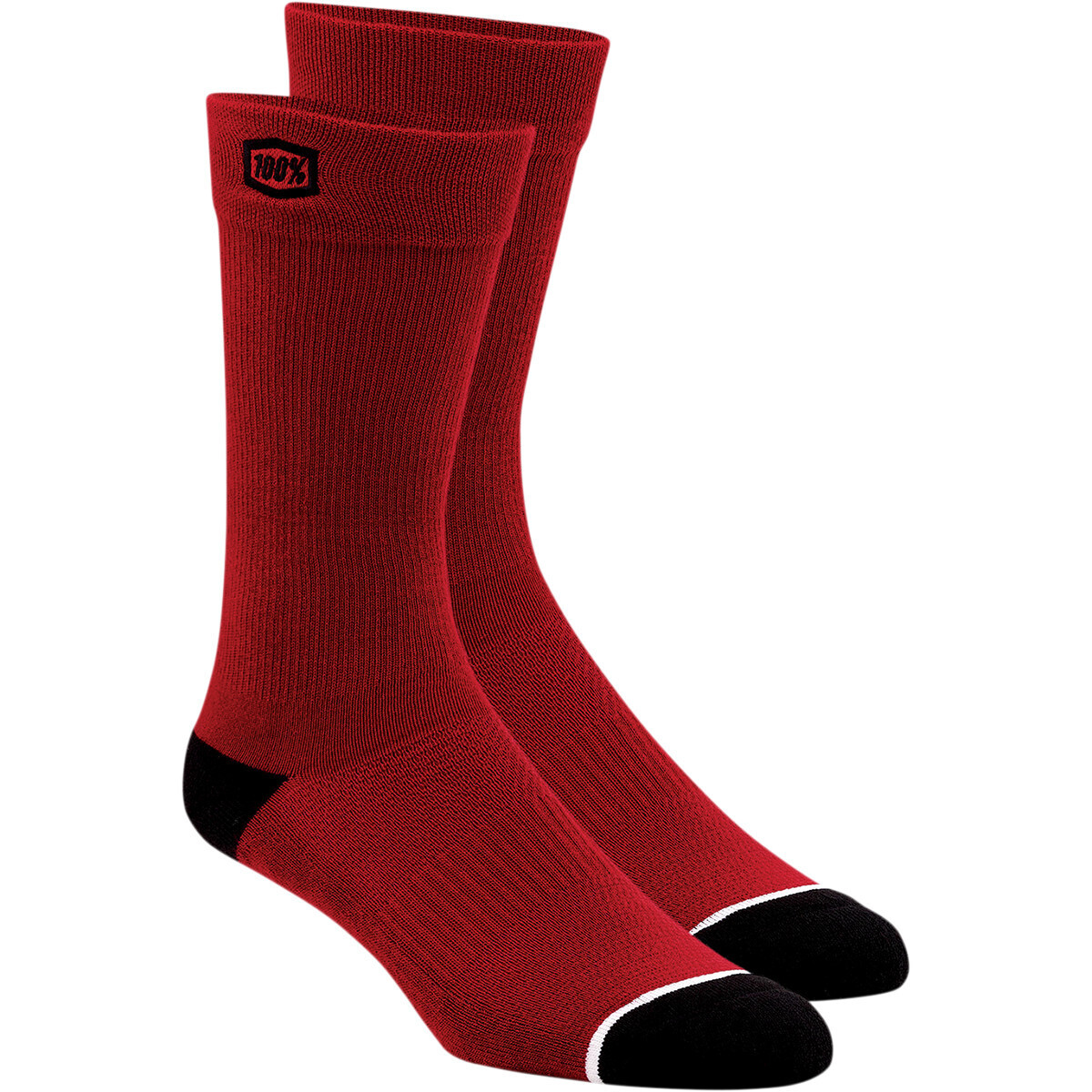 ​100% Solid Socks Red