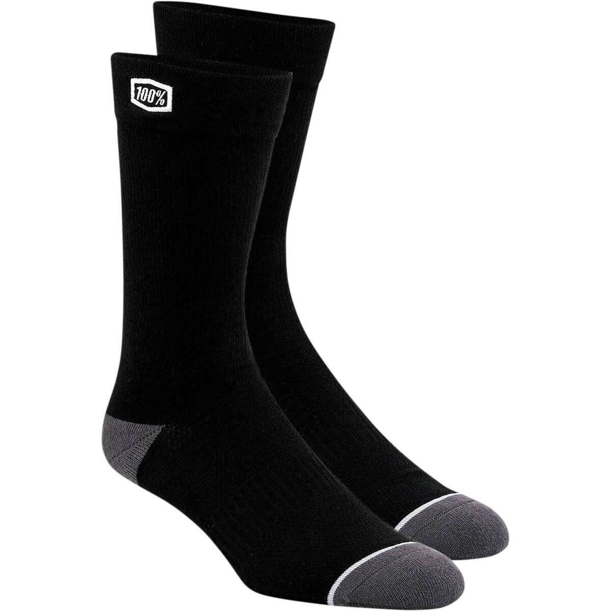 100% Solid Socks Black