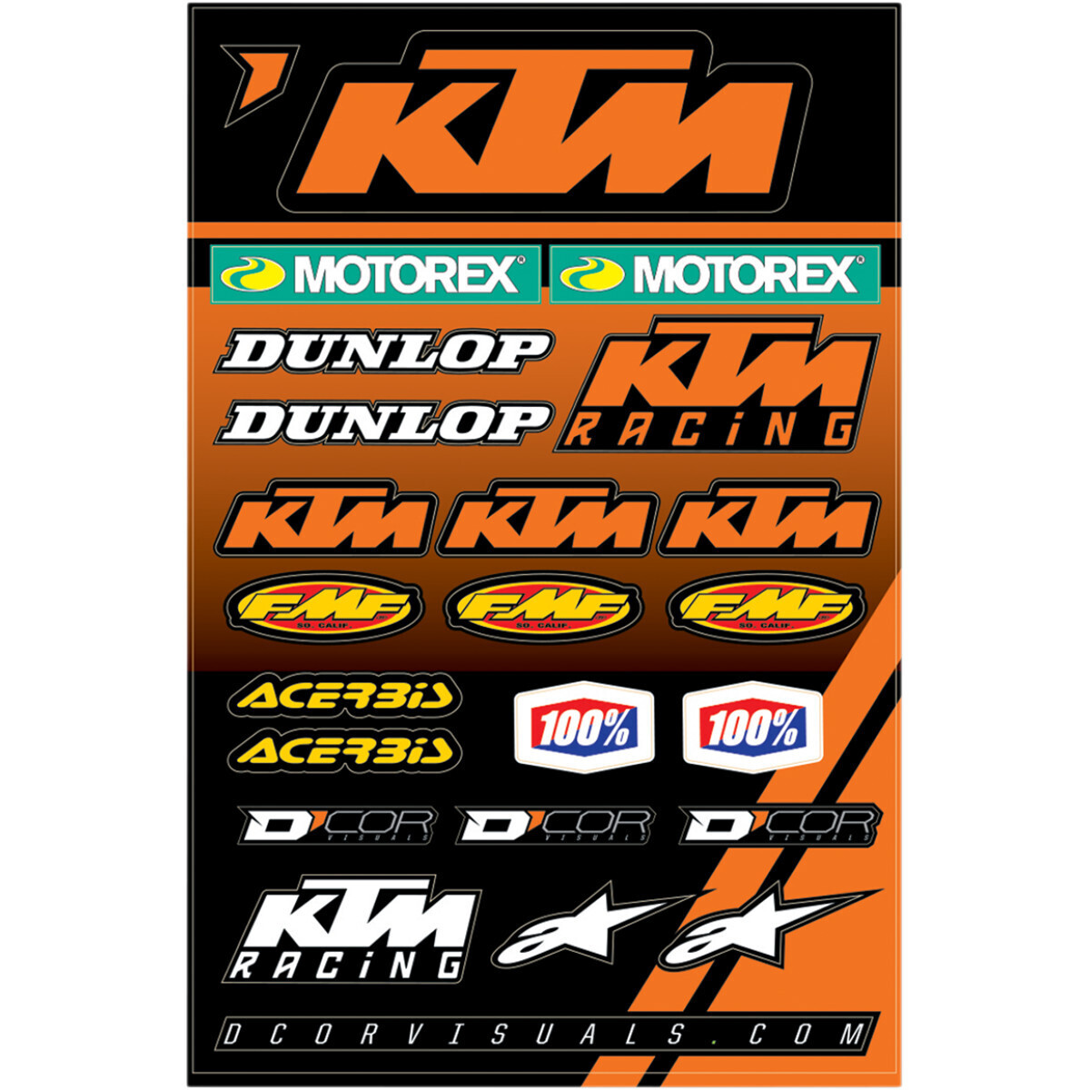 D'COR VISUALS
DECAL SHEET KTM RACING