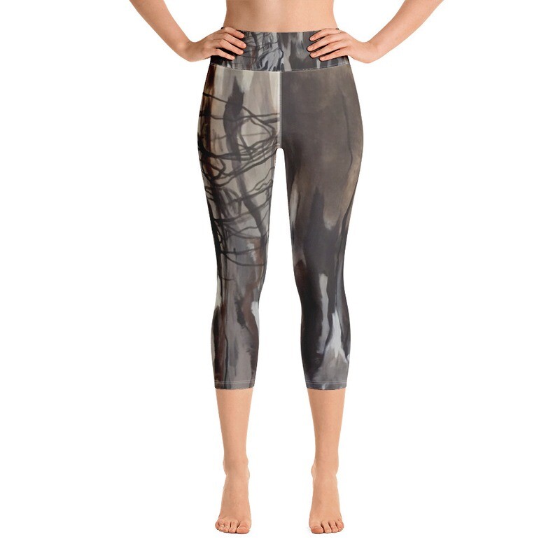&quot;Allegory of the cave&quot; 3/4-ARTLeggings mit hohem Bund