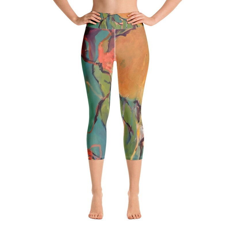 &quot;Entfaltung&quot; 3/4-ARTLeggings mit hohem Bund