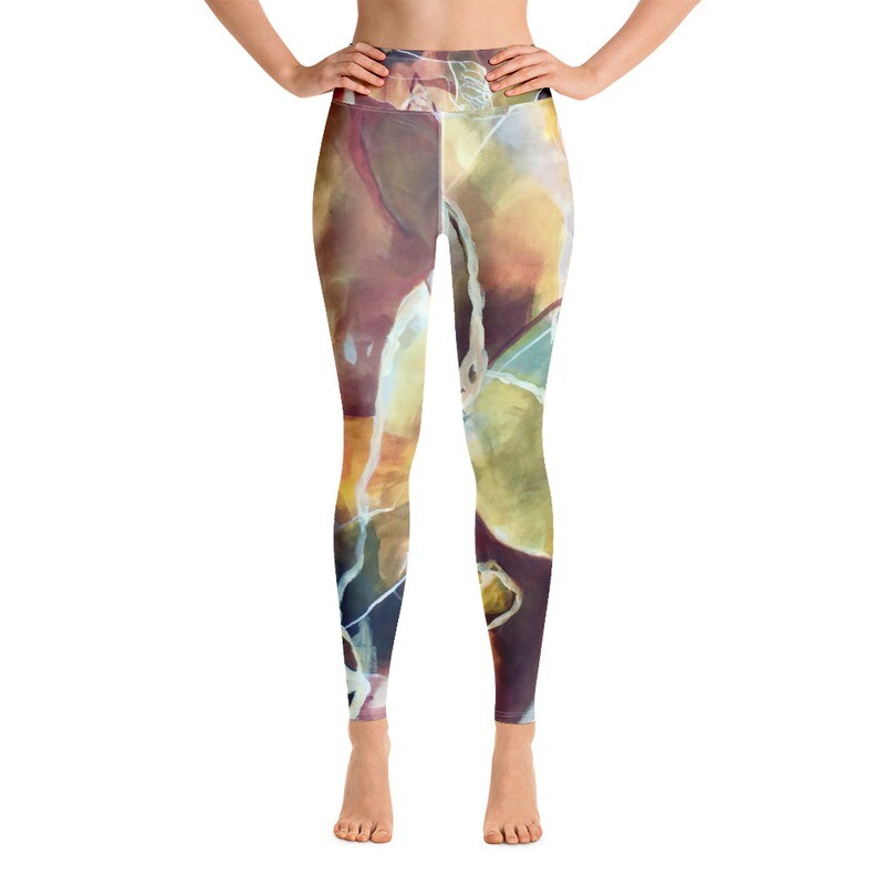 &quot;Freedom of Joy&quot; ARTLeggings lang mit hohem Bund