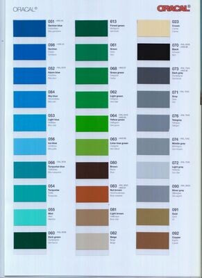 Oracal 651 Vinyl  (5 Year) 28 Sheet Bundle - 30cm x 30cm