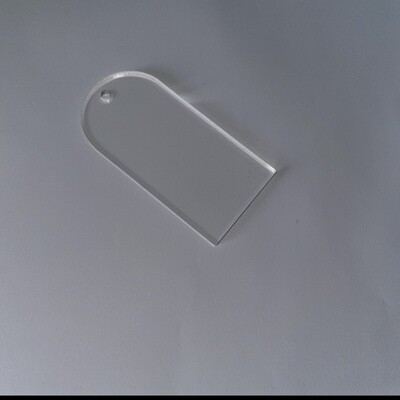 Arch 60mmx30mm Clear Acrylic Disc 1,5mm