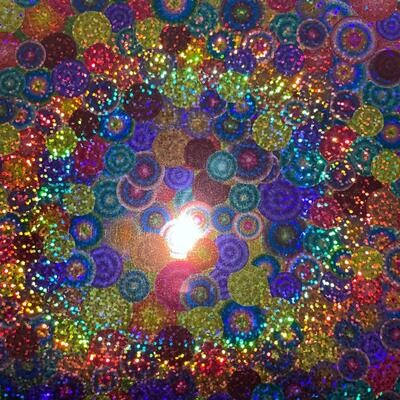 Holographic Speckles Neon Balls - HTV