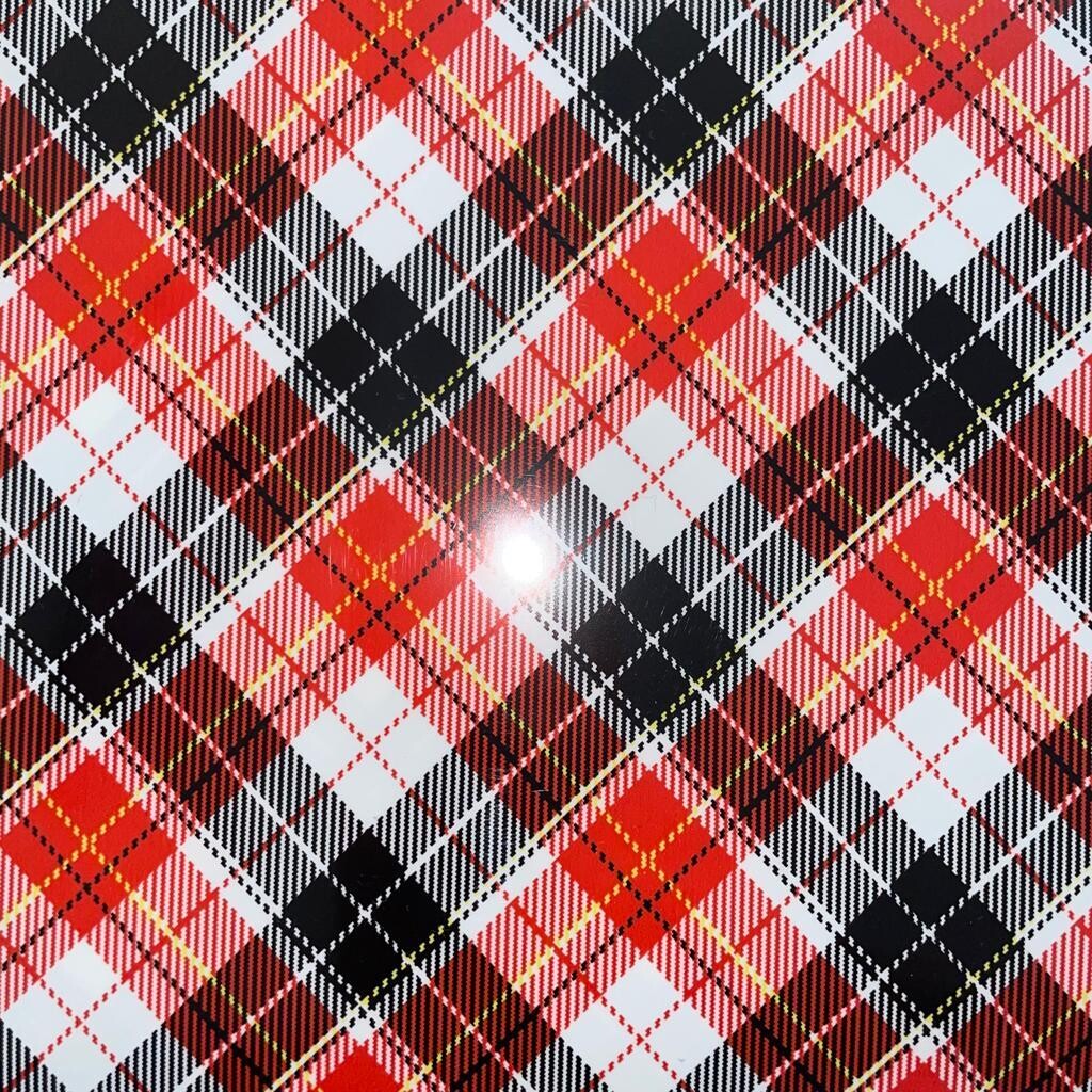 Burbs Pattern Red/Black - HTV