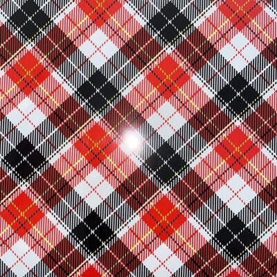 Burbs Pattern Red/Black - HTV