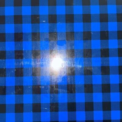 Blue Black Check - HTV