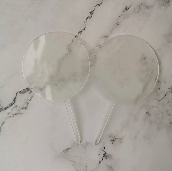Round Acrylic Cake Topper