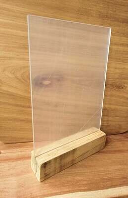 Rustic Wooden Bases For Acrylic Sheet