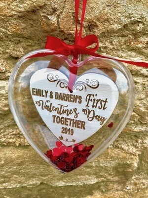 Heart Baubles - 8cm