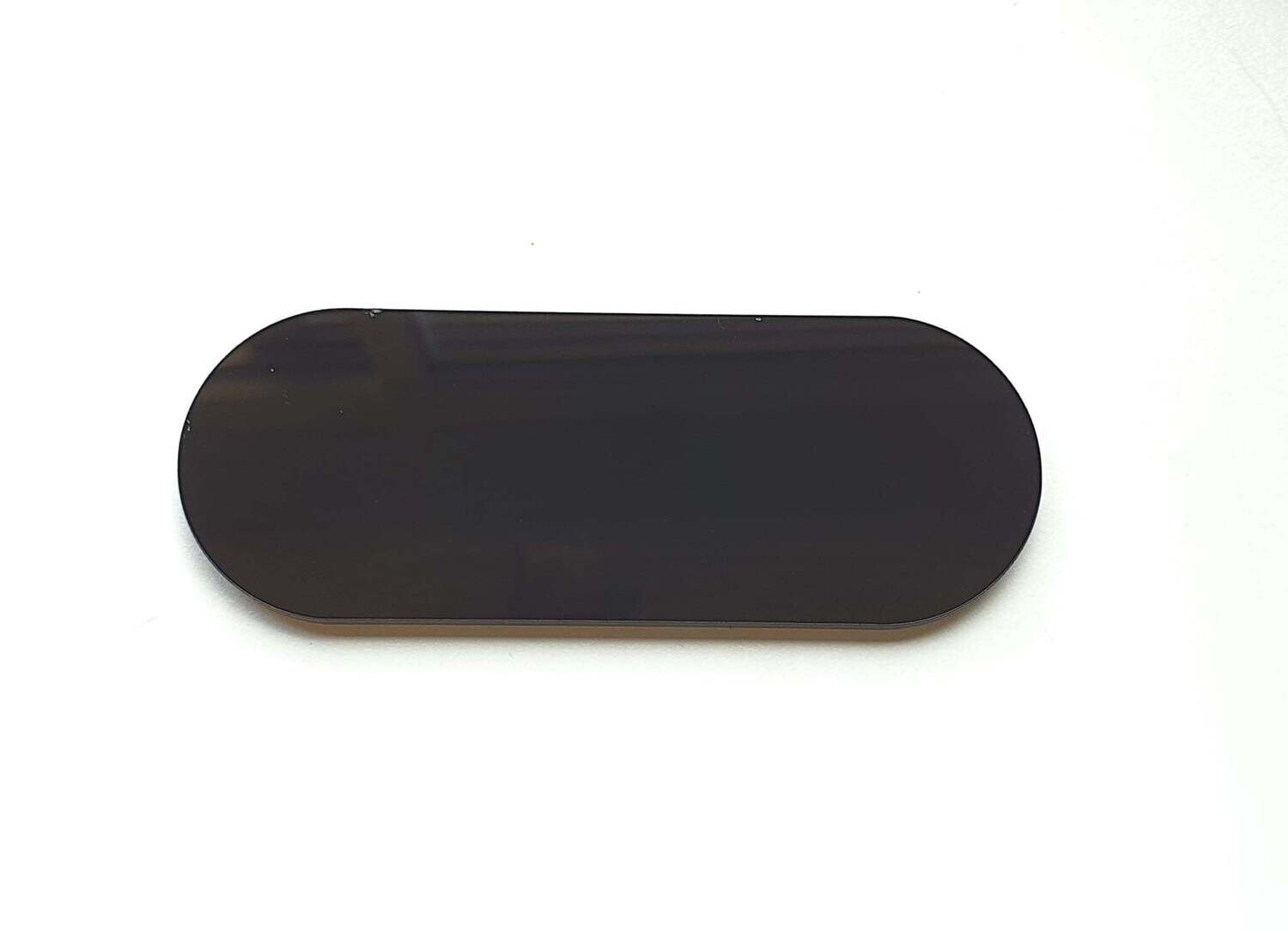 Black Acrylic Oval Place-Card