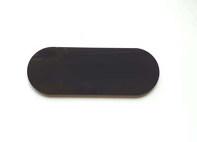 Black Acrylic Oval Place-Card