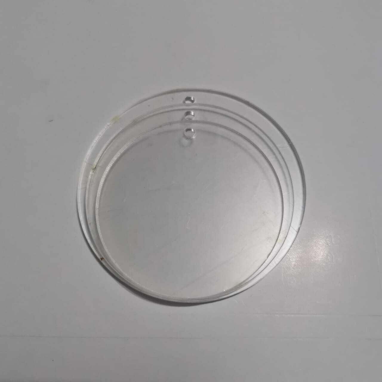 Clear Acrylic Round - 90mm