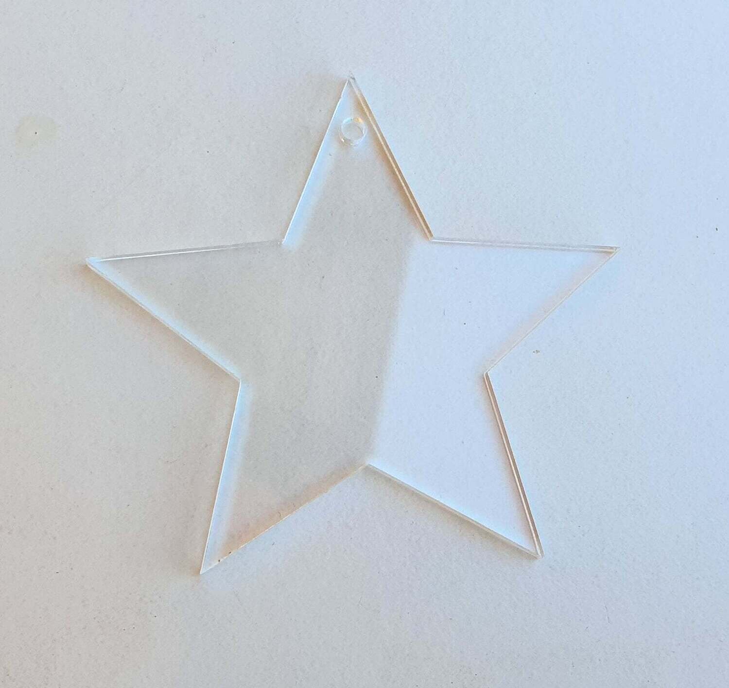 Clear Acrylic Star Disc