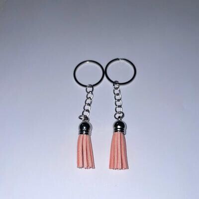 Silver Key Chain &amp; Tassel - Ballet (Short Tassel)