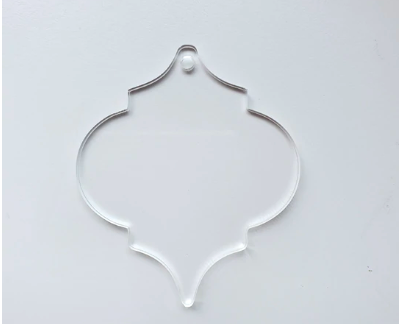 Clear Acrylic Moroccan Lantern Disc