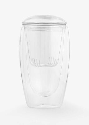 Double Wall Mug with Infuser &amp; Lid