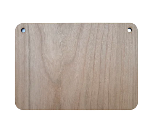 Hang Sign Board Veneer MDF - Square