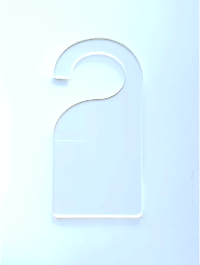 Clear Acrylic Door Hanger / Cupboard Divider