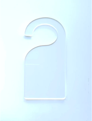 Clear Acrylic Door Hanger / Cupboard Divider