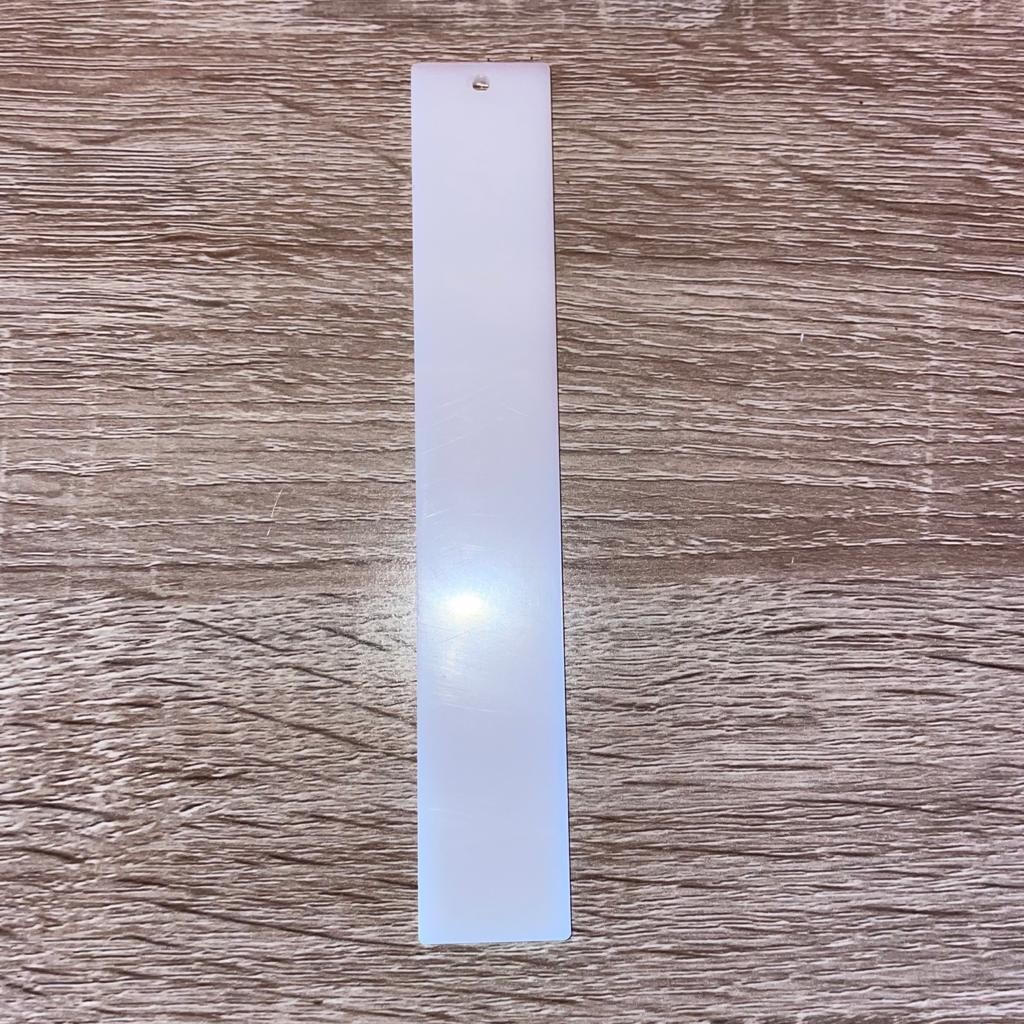 White Acrylic Bookmark