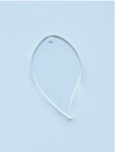 Clear Leaf-Shaped Acrylic