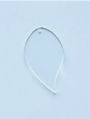 Clear Leaf-Shaped Acrylic