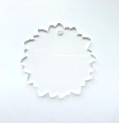 Clear Sunflower-Shaped Acrylic